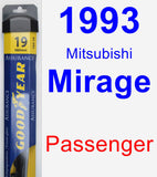 Passenger Wiper Blade for 1993 Mitsubishi Mirage - Assurance