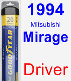 Driver Wiper Blade for 1994 Mitsubishi Mirage - Assurance