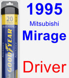 Driver Wiper Blade for 1995 Mitsubishi Mirage - Assurance