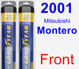 Front Wiper Blade Pack for 2001 Mitsubishi Montero - Assurance