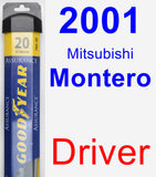 Driver Wiper Blade for 2001 Mitsubishi Montero - Assurance