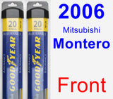 Front Wiper Blade Pack for 2006 Mitsubishi Montero - Assurance