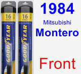 Front Wiper Blade Pack for 1984 Mitsubishi Montero - Assurance