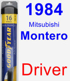 Driver Wiper Blade for 1984 Mitsubishi Montero - Assurance