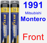 Front Wiper Blade Pack for 1991 Mitsubishi Montero - Assurance