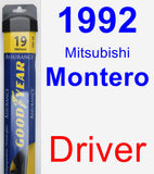 Driver Wiper Blade for 1992 Mitsubishi Montero - Assurance