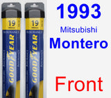 Front Wiper Blade Pack for 1993 Mitsubishi Montero - Assurance