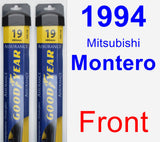 Front Wiper Blade Pack for 1994 Mitsubishi Montero - Assurance