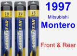 Front & Rear Wiper Blade Pack for 1997 Mitsubishi Montero - Assurance