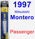 Passenger Wiper Blade for 1997 Mitsubishi Montero - Assurance