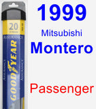 Passenger Wiper Blade for 1999 Mitsubishi Montero - Assurance