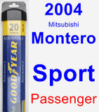 Passenger Wiper Blade for 2004 Mitsubishi Montero Sport - Assurance