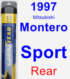 Rear Wiper Blade for 1997 Mitsubishi Montero Sport - Assurance