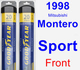 Front Wiper Blade Pack for 1998 Mitsubishi Montero Sport - Assurance