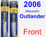 Front Wiper Blade Pack for 2006 Mitsubishi Outlander - Assurance