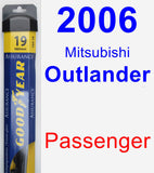 Passenger Wiper Blade for 2006 Mitsubishi Outlander - Assurance