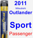 Passenger Wiper Blade for 2011 Mitsubishi Outlander Sport - Assurance