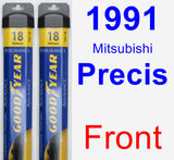 Front Wiper Blade Pack for 1991 Mitsubishi Precis - Assurance