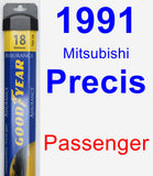 Passenger Wiper Blade for 1991 Mitsubishi Precis - Assurance