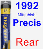 Rear Wiper Blade for 1992 Mitsubishi Precis - Assurance