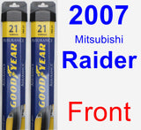 Front Wiper Blade Pack for 2007 Mitsubishi Raider - Assurance