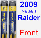 Front Wiper Blade Pack for 2009 Mitsubishi Raider - Assurance