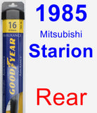 Rear Wiper Blade for 1985 Mitsubishi Starion - Assurance