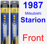 Front Wiper Blade Pack for 1987 Mitsubishi Starion - Assurance