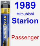 Passenger Wiper Blade for 1989 Mitsubishi Starion - Assurance