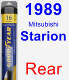 Rear Wiper Blade for 1989 Mitsubishi Starion - Assurance