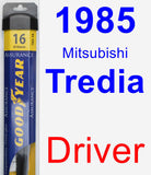 Driver Wiper Blade for 1985 Mitsubishi Tredia - Assurance