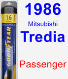 Passenger Wiper Blade for 1986 Mitsubishi Tredia - Assurance