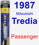 Passenger Wiper Blade for 1987 Mitsubishi Tredia - Assurance