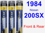 Front & Rear Wiper Blade Pack for 1984 Nissan 200SX - Assurance