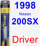 Driver Wiper Blade for 1998 Nissan 200SX - Assurance