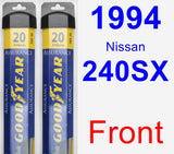 Front Wiper Blade Pack for 1994 Nissan 240SX - Assurance
