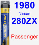 Passenger Wiper Blade for 1980 Nissan 280ZX - Assurance