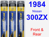 Front & Rear Wiper Blade Pack for 1984 Nissan 300ZX - Assurance