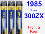 Front & Rear Wiper Blade Pack for 1985 Nissan 300ZX - Assurance