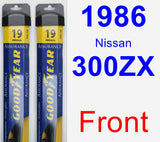 Front Wiper Blade Pack for 1986 Nissan 300ZX - Assurance