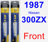 Front Wiper Blade Pack for 1987 Nissan 300ZX - Assurance