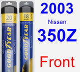 Front Wiper Blade Pack for 2003 Nissan 350Z - Assurance