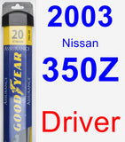 Driver Wiper Blade for 2003 Nissan 350Z - Assurance