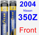 Front Wiper Blade Pack for 2004 Nissan 350Z - Assurance