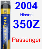 Passenger Wiper Blade for 2004 Nissan 350Z - Assurance