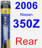 Rear Wiper Blade for 2006 Nissan 350Z - Assurance