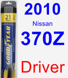 Driver Wiper Blade for 2010 Nissan 370Z - Assurance