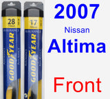 Front Wiper Blade Pack for 2007 Nissan Altima - Assurance