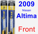 Front Wiper Blade Pack for 2009 Nissan Altima - Assurance