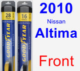 Front Wiper Blade Pack for 2010 Nissan Altima - Assurance